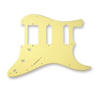 VANSON Premium Quality Scratchplate Pickguard DIRECT FIT for USA, MEX Fender Stratocaster Strat, HSS (1 Ply, Ivory)