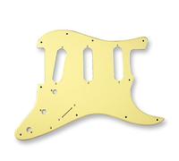 VANSON Premium Quality Scratchplate Pickguard DIRECT FIT for USA, MEX Fender, Stratocaster, Strat, SSS (1 Ply, Ivory)