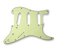 VANSON Premium Quality Scratchplate Pickguard DIRECT FIT for USA, MEX Fender, Stratocaster, Strat, SSS (3 Ply, Mint Green (MG/B/MG))