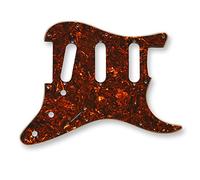VANSON Premium Quality Scratchplate Pickguard DIRECT FIT for USA, MEX Fender, Stratocaster, Strat, SSS (3 Ply, Marbled Tort (T/IV/B)