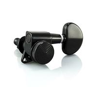 VANSON Tuners/Machine Heads V03SP Black LOCKING 3-a-side 19:1 Gear Ratio for Les Paul, SG, ES, PRS, Schecter, Ibanez (Black)