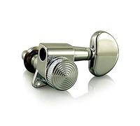 VANSON Tuners/Machine Heads V03SP Nickel LOCKING (3-a-side) 19:1 Gear Ratio forLes Paul, SG, ES, PRS, Schecter, Ibanez (Nickel)
