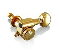 VANSON Tuners/Machine Heads V05SP Gold LOCKING 3-a-side 19:1 Gear Ratio for SG, ES, PRS, Schecter, Ibanez (Gold)