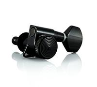 VANSON Tuners/Machine Heads V07SP Black LOCKING 3-a-side 19:1 Gear Ratio for SG, ES, PRS, Schecter, Ibanez (Black)