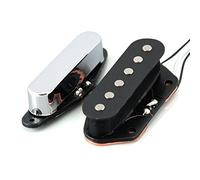 VANSON Vintage 50's AlNiCo V Chrome Pickups for Fender Telecaster Guitars, (VCA) Neck & Bridge (SET, Chrome)