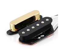 VANSON Vintage 50's AlNiCo V Gold Pickups for Fender Telecaster Guitars, (VCA) Neck & Bridge (SET, Gold)