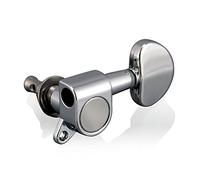 VANSON VN-03 Chrome 3-a-side Kidney Bean Tuners/Machine Heads for Epiphone Les Paul, SG, ES, PRS, Schecter, Ibanez, Acoustic etc. (Chrome)