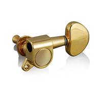 VANSON VN-03 Gold 3-a-side Kidney Bean Tuners/Machine Heads for Epiphone Les Paul, SG, ES, PRS, Schecter, Ibanez, Acoustic etc. (Gold)