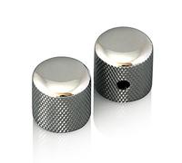 VANSON VS002 Chrome Vintage Dome Top Screw Knobs/Volume or Tone Control Knobs for Telecaster 'TL' Guitars (Chrome)