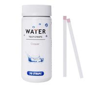 VANSUKY 50-Pack Copper Test Strips for Water (0-10 mg/L or ppm, 0/0.5/1/2/5/10 Levels) - Fast & Accurate Copper Detection for Drinking Water, Aquarium, Pool & Lab