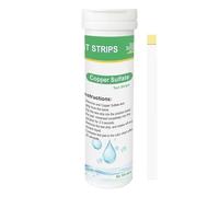 VANSUKY Copper Sulfate Water Test Strips 50 pcs - Fast & Accurate Copper Test Kit for Aquarium, Pond, Pool & Spa - 0-300 mg/L Detection Range - Easy Instant Water Quality Check