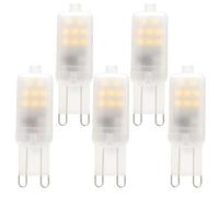 VANSUKY G9 LED Bulbs 2W Cool White 6000K, 160LM, 2835SMD, Non-Dimmable, G9 Capsule LED Lights for Kitchen, Office, AC220-240V [5-Pack]