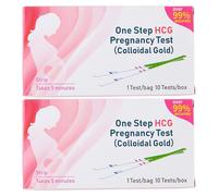 VANSUKY HCG Pregnancy Test Strips - 20-Pack (Early Detection 10 mIU/mL, Over 99% Accurate, Fast & Easy Home Testing)