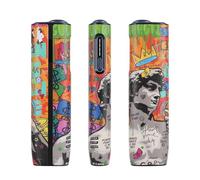VANSUKY Protective Case for iLUMA i ONE (M0033) - Stylish Graffiti PU Leather & Silicone Cover, Anti-Fingerprint, Shockproof, Scratch Resistant (David Graffiti)