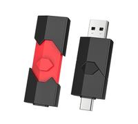 Vansuny 2 Pack 128gb USB C Flash Drive Dual USB Stick Retractable USB Type-C Memory Stick Small USB C and A Thumb Drive for iPhone 15 iPad Pro Android Smartphone Laptop PC