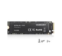 Vansuny 512GB NVMe M.2 Internal Solid State Drive PCIe 3.0 TLC M.2 SSD 3D NAND 2280 Speed up to 3400/2900MB/s Internal Solid State Hard Drive PCIe SSD