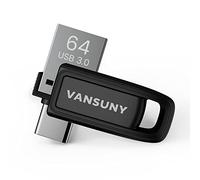 Vansuny 64 GB USB C Stick, USB 3.0, Dual USB A + USB C, Waterproof, Swivel Design, Compact