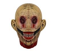 Vansza Bleeding Clown Mask Halloween Horror Eyeless Smile Latex Headgear Scripted Kill Gory Props Cosplay Costume Latex Props