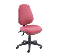 Permanent Contact Backrest Task Operator Chair Without Arms Vantage 100 Burgundy Seat Without Headrest High Back