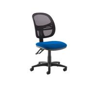 Vantage Medium Mesh Back Operator Office Chair (No Arms), Blue, Express Delivery