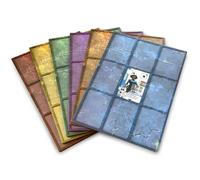Stonemaier Games: Vantage Playmats | 6 Dual-Layered Cardboard Playmats to Prevent Cards Shifting | Create a 3x3 Grid of Cards as You Explore The World