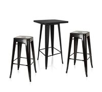 Vantaggio Set - Bar Table Set Black