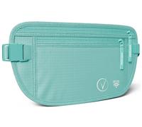 Vantamo Bum Bag with RFID, Ultra-Thin Money Belts for Travel Hidden Men, 2 Compartment Fanny Pack for Women Fits Passport & Phone to Protect Valuables, Waist Bag for Traveling, Hiking & Walks