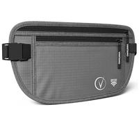 Vantamo Bum Bag with RFID, Ultra-Thin Money Belts for Travel Hidden Men, 2 Compartment Fanny Pack for Women Fits Passport & Phone to Protect Valuables, Waist Bag for Traveling, Hiking & Walks