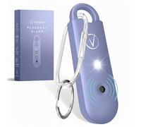 Vantamo Personal Alarms for Women with Strobe LED Light, Extra Loud 130dB Self Defense Keychain with 2 Dynamics, Unique Panic Alarm with Keychain & Keyring for Bag or Backpack and Low Battery Notice