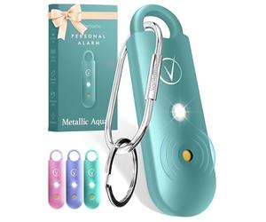Vantamo Personal Alarms for Women with Strobe LED Light, Extra Loud 130dB Self Defense Keychain with 2 Dynamics, Unique Panic Alarm with Keychain & Keyring for Bag or Backpack and Low Battery Notice