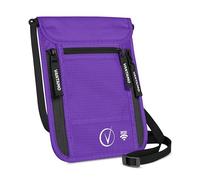 Vantamo Premium Neck Wallet for Traveling, RFID Protected Passport Bag Fits Documents, Cash and Phone, Lightweight & Consealed Travel Wallet and Document Holder for Men & Women with Adjustable Strap