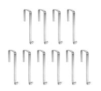 Vantasii 10 Pack Over The Door Metal Hook Hanger to Fit Interior Doors with Thickness from 1.3" to 1.65"