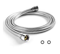 Vantency Large Bore Shower Hose 1.5m - Low Water Pressure Boosting Shower Hoses,Anti-Kink and Leakproof - Universal Standard Shower Hose Replacement