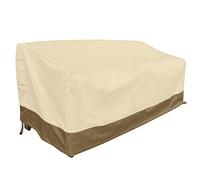 Vanteriam Heavy Duty Patio Sofa Cover, 100% Waterproof 3-Seater Outdoor Sofa Cover,Lawn Outdoor Furniture Covers with Air Vent and Handle, 79" Wx 37" Dx 35" H, Beige&Brown