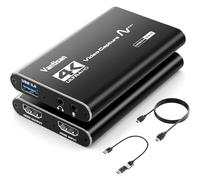 VANTISAN 4K Video Capture Card, HDMI Video Capture Device with Audio+Mic, USB 3.0 Capture Card Support Full HD 1080P 60fps for Streaming/PS5 Game/Camera
