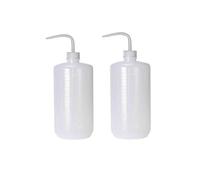 VANTOBEST 2Pcs 1000ml/34oz Clear Plastic Wash Bottle Plastic Squeeze Tattoo Bottle with Narrow Mouth Squirt Bottle Containers Cans Pots Watering Tool for Gardening Lab Industry