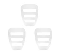 VANTOBEST 3PCS 4.9 x 3.5Inch Pocket Square Holder Assorted Pocket Squares Organizer for Suits Dinner Jackets Mens Clear White