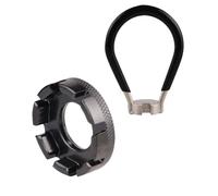 VANTOBEST Bike Spoke Adjustment Wrench and Bicycle Rim Truing Tool Set Bicycle Repair Tools for Adjust Cycling Wheel Tension (Black)
