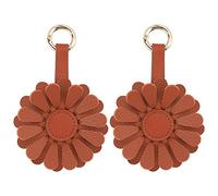 VANTOO Leather Keyrings Keychains for Women,Leather Airtag Keyring for Apple Airtag Holder Cover, Protective Case with Keychain for Key Finder Tracker Luggage Tags Accessories