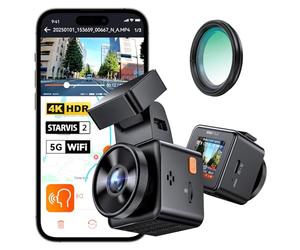 VANTRUE E1 Pro 4K HDR Car Dash Cam Front Sony STARVIS 2, 5G WiFi Dashcam & Free CPL,GPS Voice Control, 24H Parking Mode, Car Camera Dash Cam Night Vision, 1.54" 160°Hidden Front Dashcam, Support 1TB