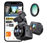 VANTRUE E1 Pro 4K HDR Dash Cam Front STARVIS 2, 5G WiFi Dashcam with CPL, GPS Voice Control, 15s Buffer Parking Monitoring, Car Camera Night Vision, 1.54 inch 160°Hidden Dash Cam for Cars, Support 1TB