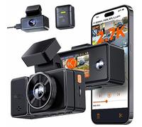 VANTRUE E3 3 Channel Dash Cam 2.7K+1080P+1080P 360° All Sides Front and Rear Inside,HDR/WDR/IR Night Vision，24/7 Buffered Parking Mode，5G WiFi GPS， Voice Control，Support 512GB