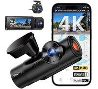 Vantrue N4 Pro S 4K 3-Channel Dash Cam, Front+Rear+Inside 4K+1080P+2.5K, STARVIS 2 HDR/IR Night Vision, 24H Parking Mode, WIFI/GPS/Voice/App Control, Privacy Mode, Emergency Recording, Support 1TB