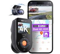 Vantrue S1 Pro Max 4K+4K(2160P+2160P) Dash Cam Front and Rear, Dual Dash Camera with Starvis2 HDR PlatePix Night Vision, 5GHz WiFi, GPS, Optional Lte, Parking Mode, Voice Control, Dashcam Support 1TB