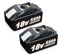 VANTTECH 2Pack 18V 5.5Ah BL1860B Lithium-ion Replacement Battery for makita 18v Battery BL1860B BL1850B BL1860 BL1840B BL1850 BL1830B BL1840 BL1815 BL1845 LXT-400