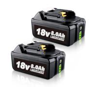 VANTTECH 2PACK 18V 8.0Ah BL1860B Replacement Battery For Makita 18V Battery BL1860B BL1860 BL1850B BL1850 BL1840B BL1830 BL1815 BL1835 BL1845 LXT-400 with LED Indicator, Home DIY & Garden Us