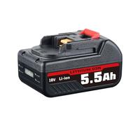 VANTTECH BL1850B 18V 5.5Ah Li-ion Battery Replacement for Makita 18V Battery BL1860B BL1850B BL1850 BL1860 BL1840 BL1840B BL1830B BL1830 BL1820 BL1815 BL1845 LXT-400 with LED Indicator