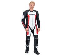 Vanucci Art XX 1-Piece Leather Suit men Black/White/Red, 50