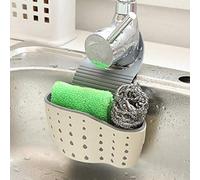 VANVENE Kitchen Sink Shelf Soap Sponge Drain Rack Holder Double Decker Hanging Basket Storage Suction Cup Kitchen Organizer Sink Accessories Wash Dropshipping-Beige,1Pcs