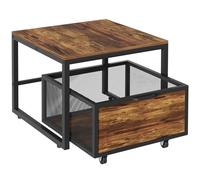 VANVERB Mini Fridge Stand with Storage, Heavy Duty Refrigerator Stand with Mobile Drawer Basket for Dorm, Home, Kitchen, Office, Stand for Drinks Refrigerator, Wine Cooler, Water Dispenser
